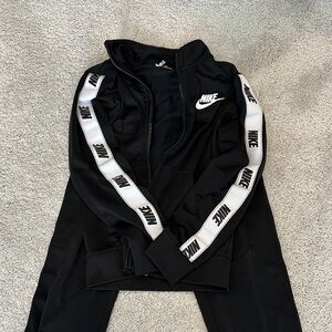 Nike Black and White Logo Tracksuit